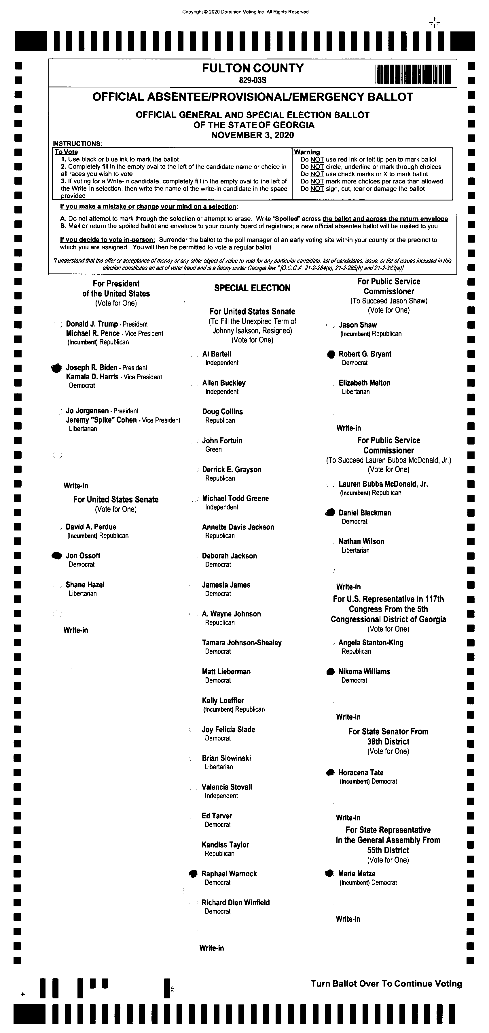 Doubled Ballot